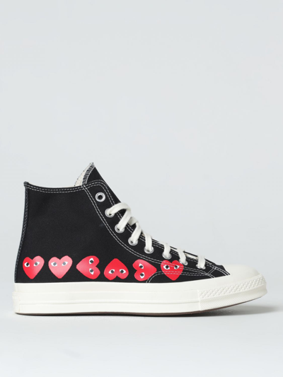 Comme Des Garçons Play X Converse Multi Heart Chuck 70 High Top Trainers In Black