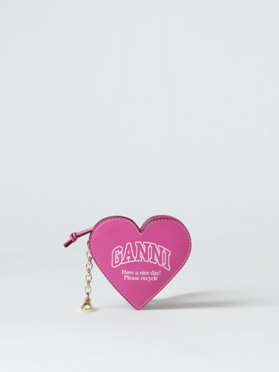 Ganni Key Chain  Woman Colour Pink