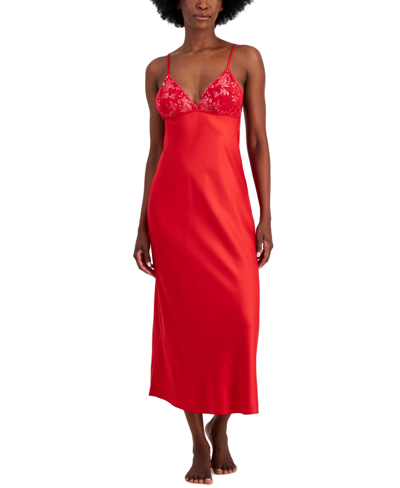 Inc International Concepts Women's Sparkle Cup Nightgown, Created For Macy's In Infrared