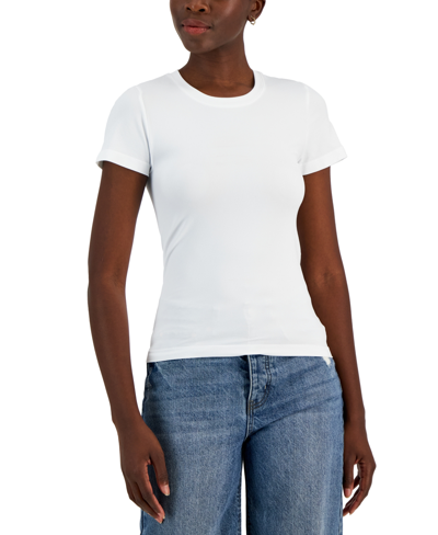 And Now This Women's Seamless Short-sleeve Top, Created For Macy's In White