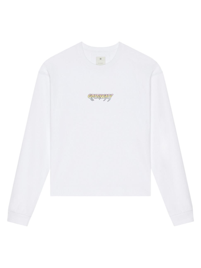 Givenchy Men's World Tour Boxy Fit T-shirt In Cotton In White