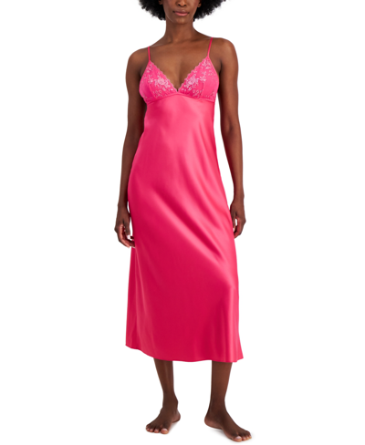 Inc International Concepts Women's Sparkle Cup Nightgown, Created For Macy's In Pink Yarrow