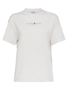 Brunello Cucinelli Women's Nature T-shirt In Cotton Lightweight Jersey In Blanc