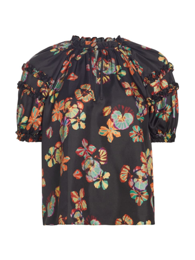 ULLA JOHNSON WOMEN'S ANNABELLA FLORAL TOP