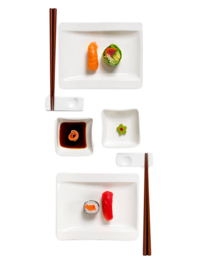 Villeroy & Boch Newwave Sushi For 2 Boxed Set In White
