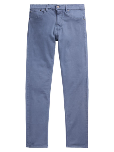 Ralph Lauren Purple Label Men's Mid-rise Straight-leg Jeans In Supply Blue