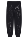 GIVENCHY MEN'S JOGGER PANTS IN FLEECE WITH REFLECTIVE ARTWORK