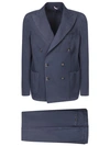 DELL'OGLIO DOUBLE-BREASTED JACKET SUIT