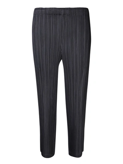 ISSEY MIYAKE CROPPED DESIGN TROUSERS