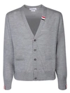 Thom Browne Relaxed Fit Cardigan In Grey
