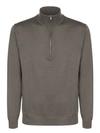 Zanone Wool Pullover In Grey