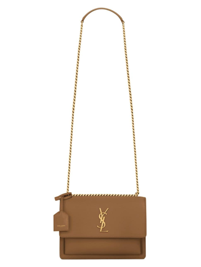 Saint Laurent Women's Sunset Medium In Smooth Leather In Fox