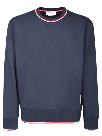Thom Browne Roundneck Sweater In Blue