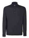 Zanone Wool Pullover In Black