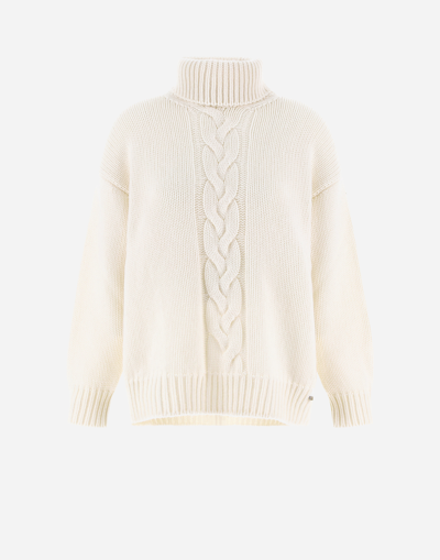 Herno Luxury Eternity Sweater In Natural