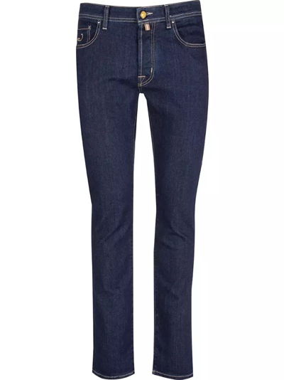 Jacob Cohen Blue Cotton Jeans & Pant