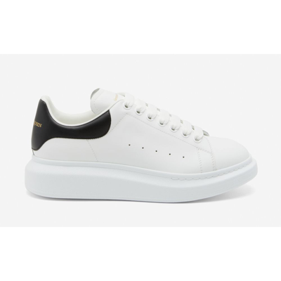 Alexander Mcqueen White Leather Sneaker In White Black