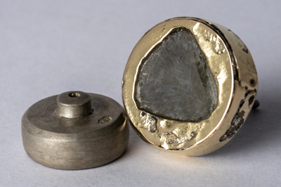 Parts Of Four Stud Earring (fuse, 0.8 Ct, Diamond Slab, Da18k+dia) In Gold