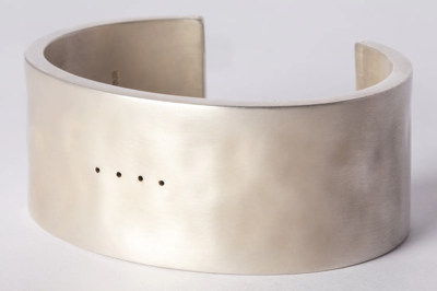 Parts Of Four Ultra Reduction Bracelet (destroyed Rework, 30mm, As) In Acid Silver