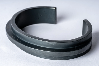 Parts Of Four Ultra Reduction Ridge Bracelet (15mm, Kas) In Black Acid Silver