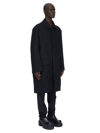 Rick Owens Black Jumbo Mac Coat In 09 Black