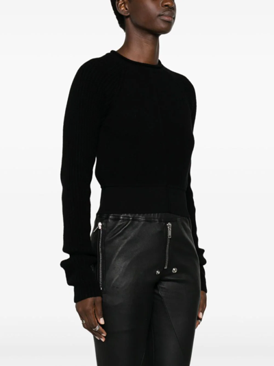 Rick Owens Women Pull Cropped In 09 Black
