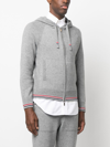 THOM BROWNE THOM BROWNE MEN CASHMERE ZIP-UP HOODIE