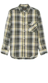 BEAMS GUIDE DOBBY NEL CHECK SHIRT