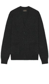 BEAMS CARDIGAN ELBOW PATCH 7G