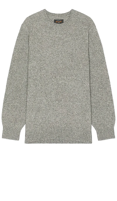 Beams Crew Cashmere Sweater In Grey