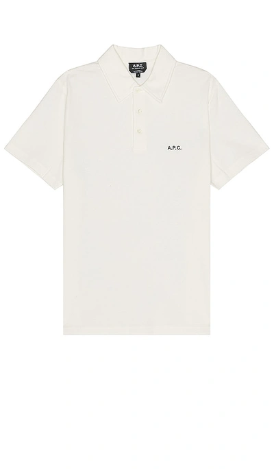 APC POLO 衫 – 白色