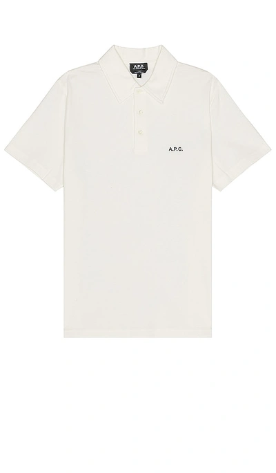 Apc Carter Polo Shirt In White