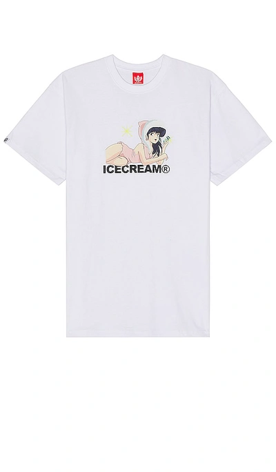 Icecream T恤 In White