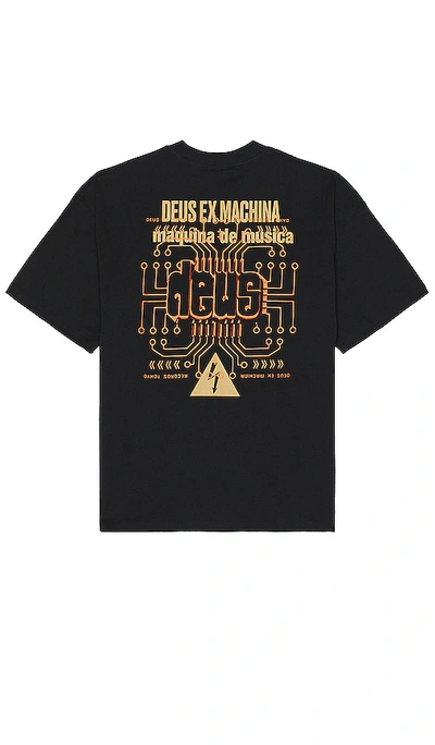 Deus Ex Machina Maquina De Musica Tee In Black