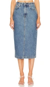 Grlfrnd Robin Midi Pencil Skirt In Blue