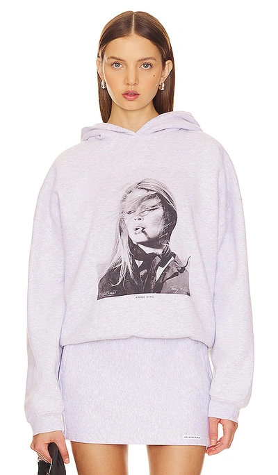 Anine Bing Harvey Sweatshirt X Brigitte Bardot In Light Grey