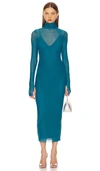 Afrm Shailene Maxi Dress In Blue