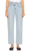 Agolde Criss Cross Straight Leg In Blue