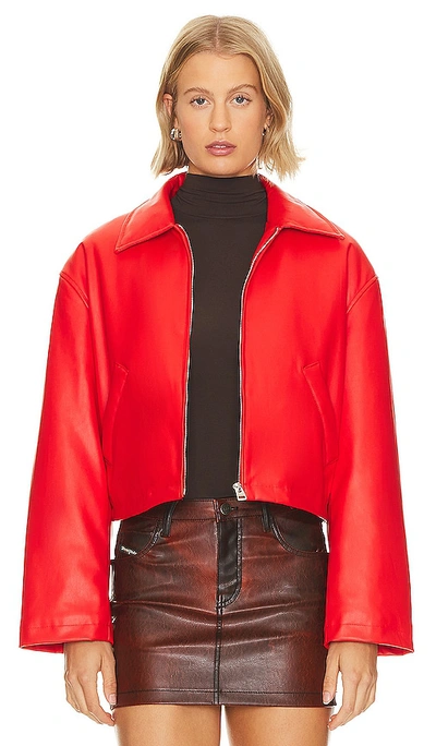 Jakke Naomi Cropped Jacket In Red