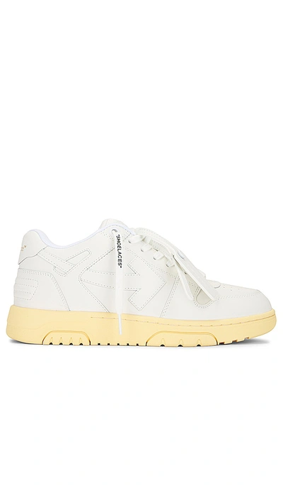 Off-white Out Of Office 皮质运动鞋 In White
