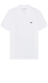 Lacoste Cotton Piquet Polo In White