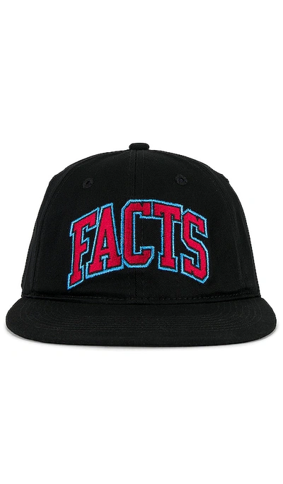 Market Mens Black Facts Six-panel Cotton-twill Cap