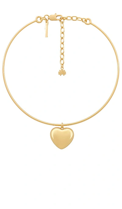 Lele Sadoughi Heart Choker Necklace In 金色