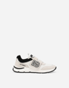 Dolce & Gabbana Dg Running Split Calfskin Sneakers In White