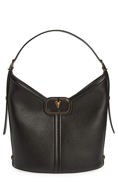 VALENTINO GARAVANI VLOGO VERTICAL LEATHER TOTE