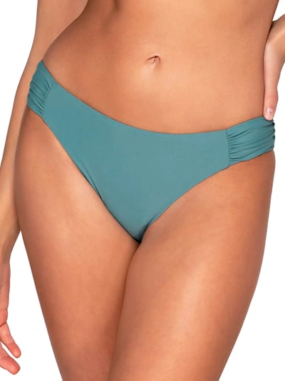 Sunsets Femme Fatale Bikini Bottom In Green