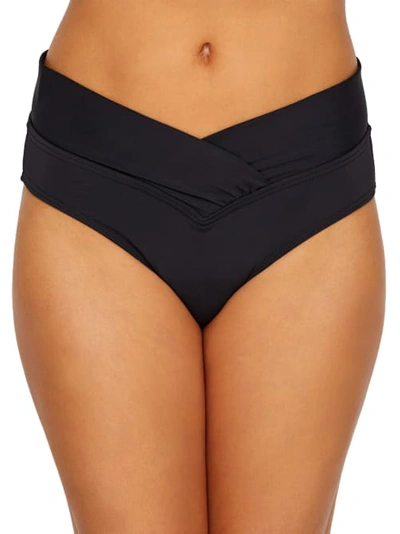 Sunsets Women's Summer Lovin' V-front Bikini Bottom In Black