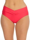 Sunsets Women's Summer Lovin' V-front Bikini Bottom In Geranium