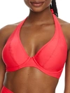 Sunsets Muse Halter Bikini Top In Geranium