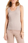 Nic + Zoe Women's Perfect Knit Rib Scoopneck Tank In Macaroon